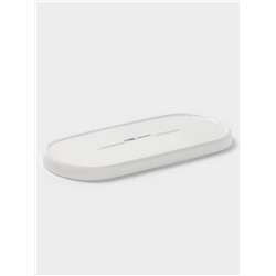 Блюдо сервировочное Magistro White Snow, 24.5×11×1.5 см, фарфор, белое
