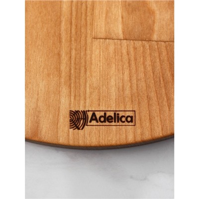 Подставка деревянная для пирожных и фруктов Adelica, d=32, d=26 см, d=20 см, высота 37 см, массив берёзы, пропитано маслом