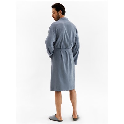 Халат мужской «Экономь и Я», размер 52-54, хлопок 100%, серый