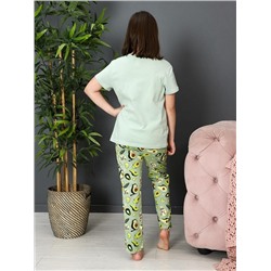 Пижама "Пуштунчик-брюки" (Фисташковый)