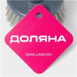 Щётка для посуды с высокой ручкой Доляна «Цилиндр», 7×13 см, МИКС