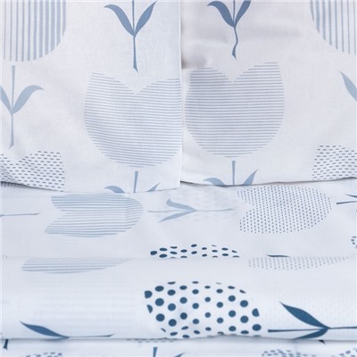 Постельное бельё дуэт «Этель. Тюльпаны (вид 1)», поплин