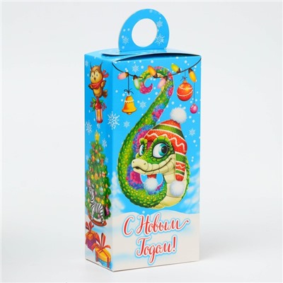 Подарочная коробка Новогодняя Сюрприз «Змейки» с анимацией 11×6×21 см