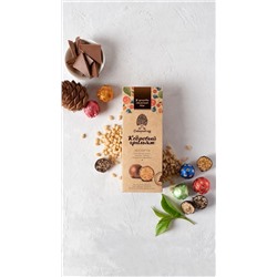 Кедровый грильяж ассорти / клюква, облепиха, черника, шишка, яблоко / 70 г / ТМ Сибирский кедр