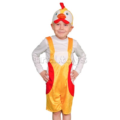Изделие швейное "Набор карнавальный "Петушок" плюш (6-9 лет, рост 122-134 см)