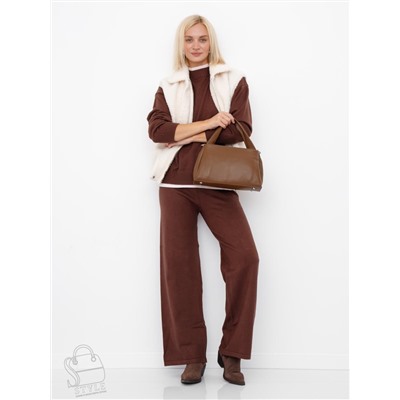 Сумка женская кожаная 0650CH brown Polina&Eiterou  в Новосибирске