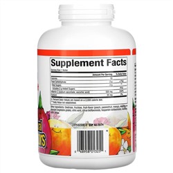 Natural Factors, витамин C в жевательной форме, со вкусом персика, маракуйи и манго, 500 мг, 180 жевательных конфет