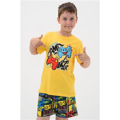 Пижама с шортами Хакер короткий рукав с шортами НАТАЛИ, 1029531