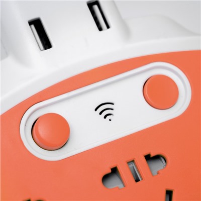 Бра с розетками «Модерни» LED 5 Вт бело-оранжевый 15.5×3.4×42 см