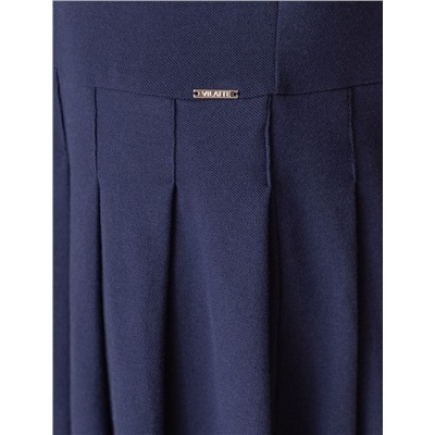 Платье-поло из фактурного трикотажа