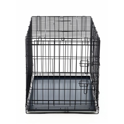 Клетка для собак №4 с металлическим поддоном, складная, 94×64×72 см