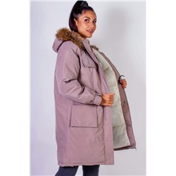 Куртка удлиненная с капюшоном натуральный мех арт. 619 НАТАЛИ, 1071295