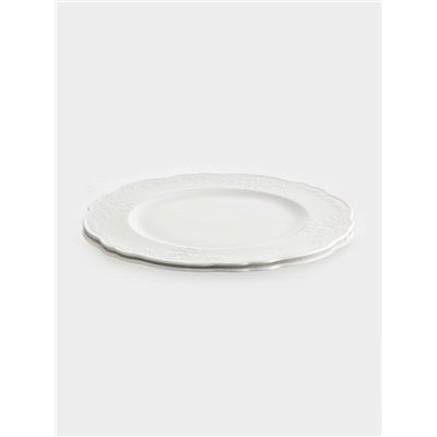 Тарелки WY Venecia, набор 2 шт., d=27 см, фарфор, белые