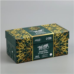 Гирлянда «Бахрома» 3×0.6 м, IP44, УМС, прозрачная нить, 160 SMD-LED, свечение белое, 220 В