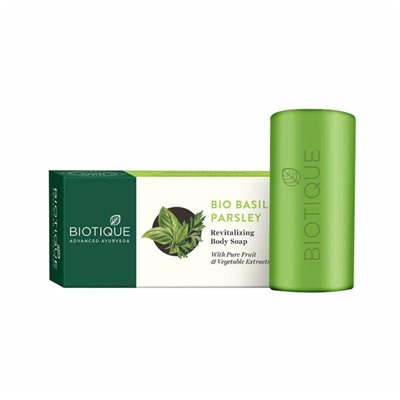 Biotique Basil & Parsley Soap/Биотик Базилик и Петрушка Мыло.  150г.