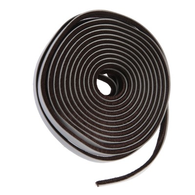 Уплотнитель щеточный самоклеящийся ТУНДРА, 9×5 мм, коричневый, 10 м