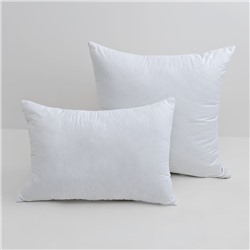 Подушка 50×70 см, белый, файбер, микрофибра, 100% полиэстер