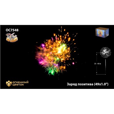 Фейерверк ОС7549 Заряд позитива (0,8" х 49)