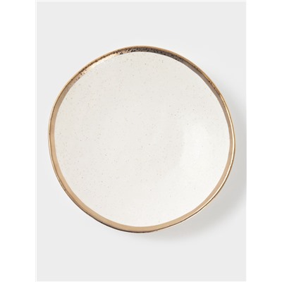 Блюдо фарфоровое сервировочное Magistro Poursephona, d=24 см, бежевый