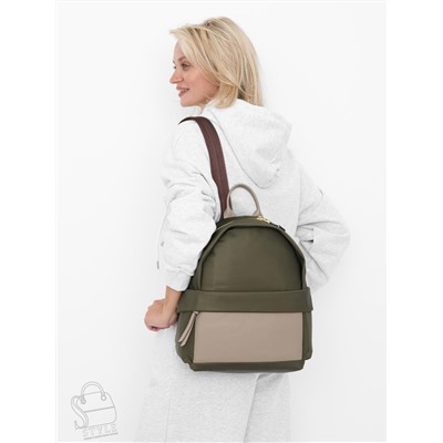 Рюкзак женский 16160PE green Polina&Eiterou