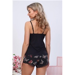 Пижама с шортами МИШЕЛЬ (Черный)