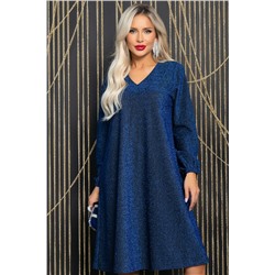 Платье Мари (синее) П11707
