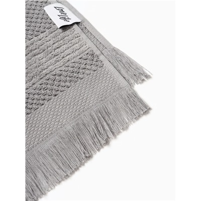 Полотенце махровое LoveLife «Атакама» 70×130 см, серое, 100% хлопок, 500 г/м²