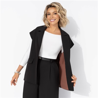 Жилет оверсайз, Слишком модно (black)