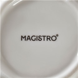 Салатник Magistro «Изобилие», 600 мл, d=20.5 см, фарфор, белый