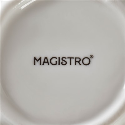 Салатник Magistro «Изобилие», 600 мл, d=20.5 см, фарфор, белый