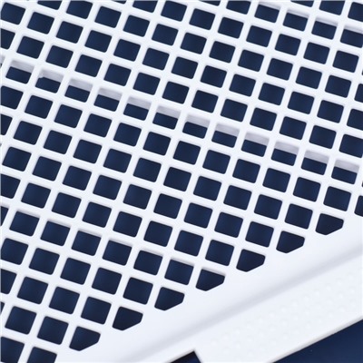 Туалет открытый, 65×6.5×5 см, со столбиком, пластик, синий