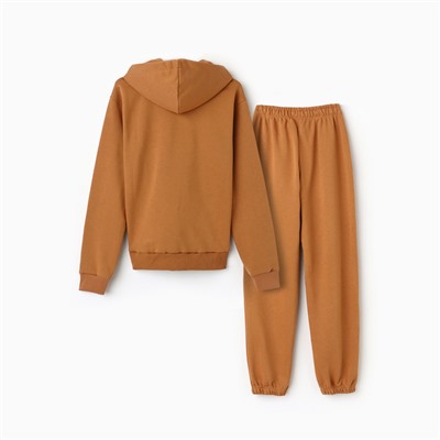 Костюм женский (толстовка, брюки) Modellini, бежевый, размер 48