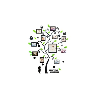 Наклейка интерьерная с фоторамками TAKE IT EASY, декор настенный, панно на стену 190×156 см