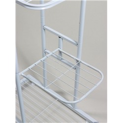 Подставка для цветов Greengo, 3 полки, 43×22×57 см, напольная, металл, белая