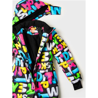 Комбинезон текстильный с полиуретановым покрытием для девочек