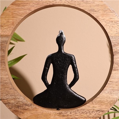 Сувенир интерьерный в деревянном кольце «Йога», 25×8×28 см