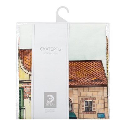 Скатерть «Этель» Италия 110×150 см, 100% хлопок, саржа 190 г/м²