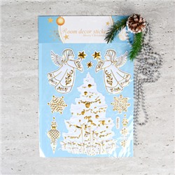 Наклейка новогодняя 38х30 Новый год / 610-284 /уп 12/210/