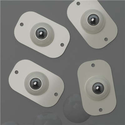 Колёсики универсальные, шарнирные, набор 4 шт.