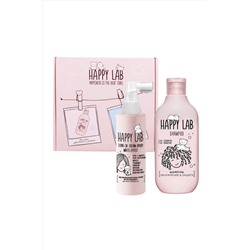 Happy Lab Набор средств для ухода за волосами / Шампунь «Увлажнение & Защита» + Крем-спрей мультиэффект, 300 мл, 200 мл KRISTALLER, 1111316