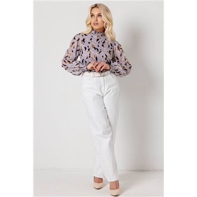 Блузка женская  7046/24/Серо-сиреневый