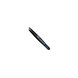 Mertz Пинцет косметический скошенный 255 черный 10см