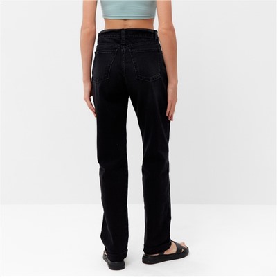 Джинсы женские бойфренды MINAKU SELVEDGE denim, размер 46, чёрные