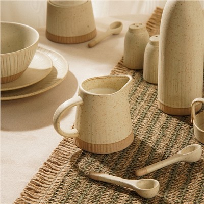 Молочник керамический SL Home «Виенто», 350 мл, 12.5×9 см, цвет бежевый