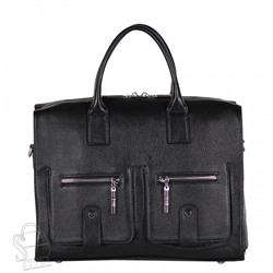 Сумка женская кожаная 0760 black Polina&Eiterou/30