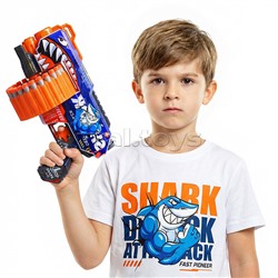 Бластер "Кибер-Вспышка" с полимерными пулями, в коробке