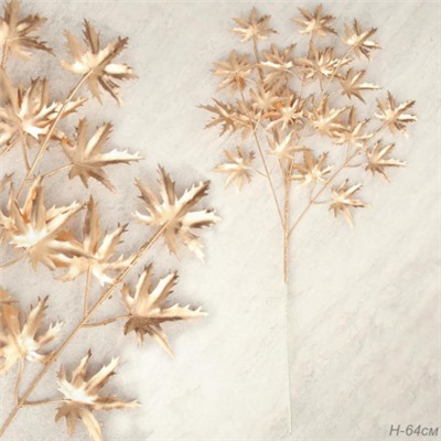 Ветка декоративная 64 см золото / GTN-5 /уп 10/150/500/