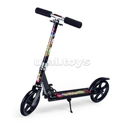 Самокат 2-х кол., черный, PU/ 200 мм, ABEC 7, в коробке