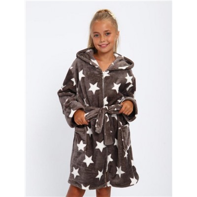 Детский халат 18112 (Звездочка на сером)