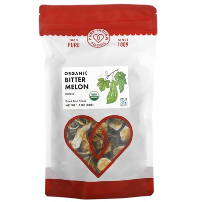 Pure Indian Foods, Organic Bitter Melon, 1.7 oz (50 g)